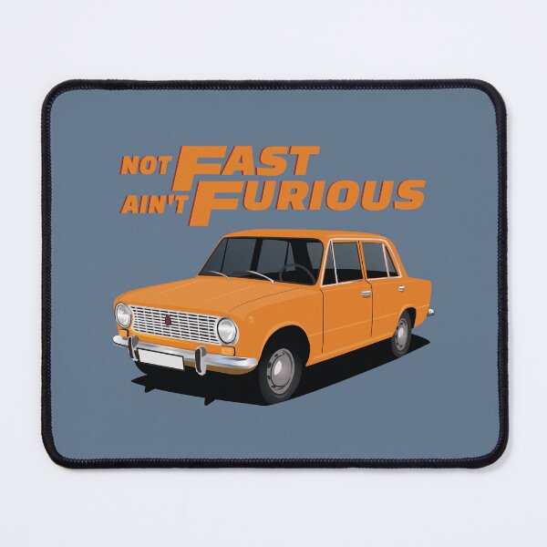 Item preview, Not Fast, Ain't Furious - VAZ-2101 - Lada 1200 - orange designed and sold by knappidesign.