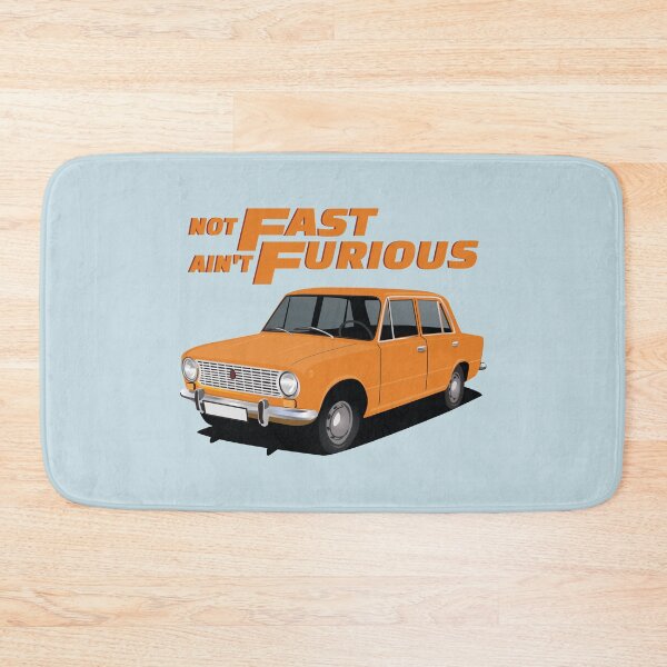 Item preview, Not Fast, Ain't Furious - VAZ-2101 - Lada 1200 - orange designed and sold by knappidesign.
