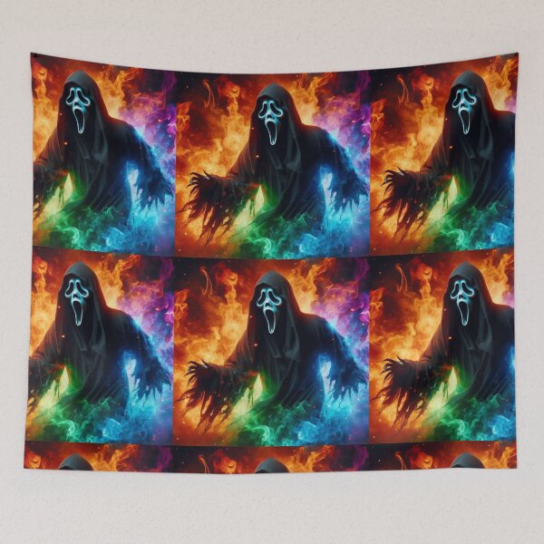 Item preview, Rainbow Flames Ghostface  designed and sold by Ghostface2025.