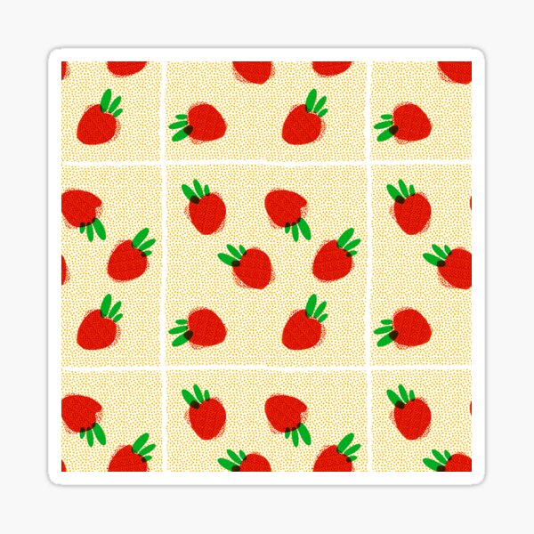Item preview, Abstract strawberries designed and sold by Onehappyhook.