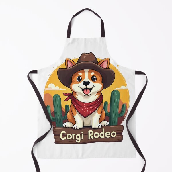 Item preview, Corgi Rodeo – Vintage Western Charm & Cute Canine Personality designed and sold by zoughlal.