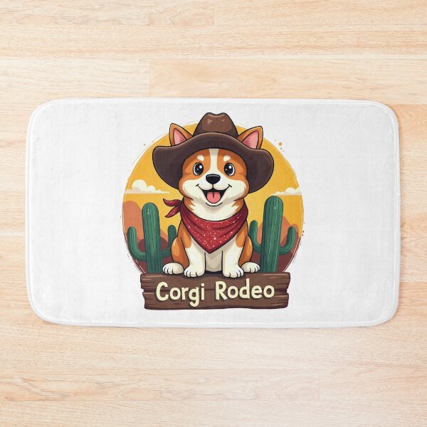 Item preview, Corgi Rodeo – Vintage Western Charm & Cute Canine Personality designed and sold by zoughlal.