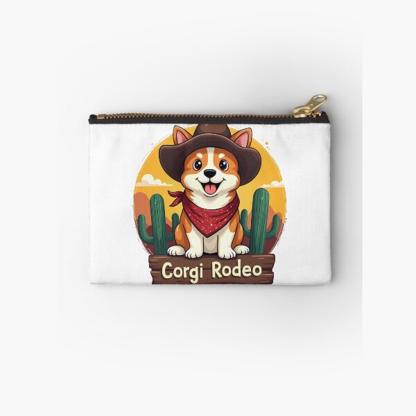 Item preview, Corgi Rodeo – Vintage Western Charm & Cute Canine Personality designed and sold by zoughlal.