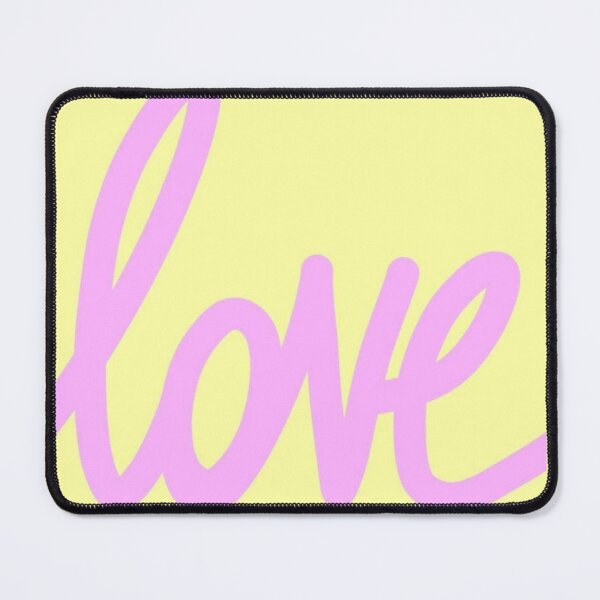 Item preview, Love Pink and Yellow – Handwritten Barbie-Inspired Design designed and sold by pointense.