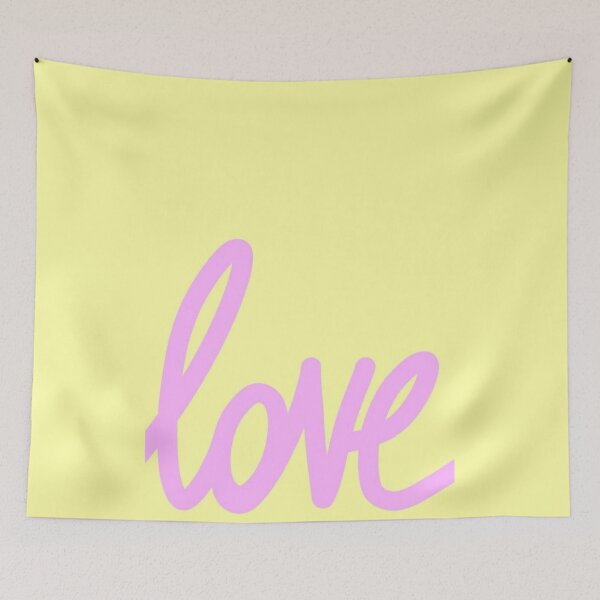 Item preview, Love Pink and Yellow – Handwritten Barbie-Inspired Design designed and sold by pointense.