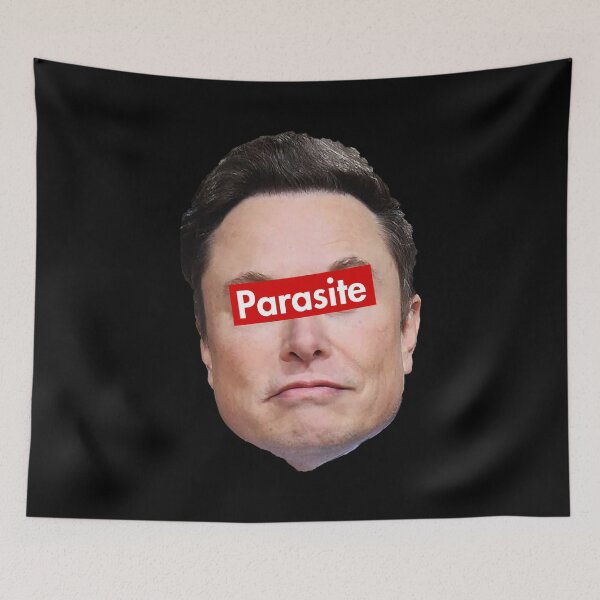 Item preview, Parasite - Anti Musk - Anti Oligarchy designed and sold by Thelittlelord.