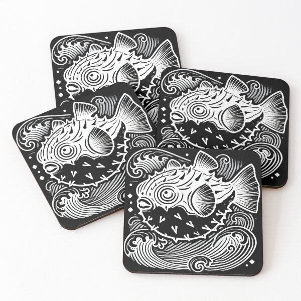 Item preview, Japanese Pufferfish – Ocean Waves & Cultural Symbolism designed and sold by D'riftr.