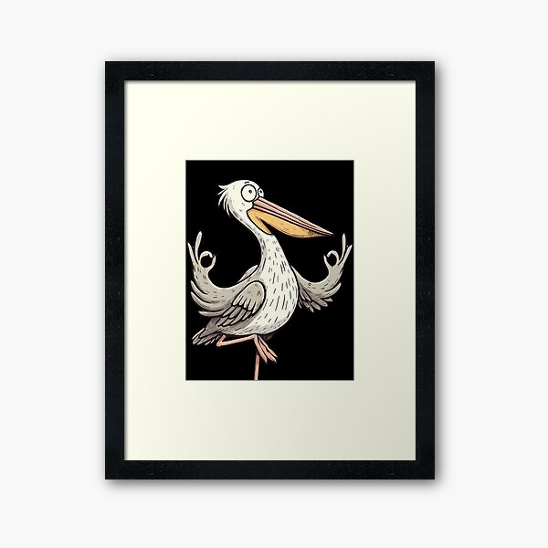Item preview, Meditation Pelican Yoga Pose Relaxing Animal designed and sold by Artistoos.