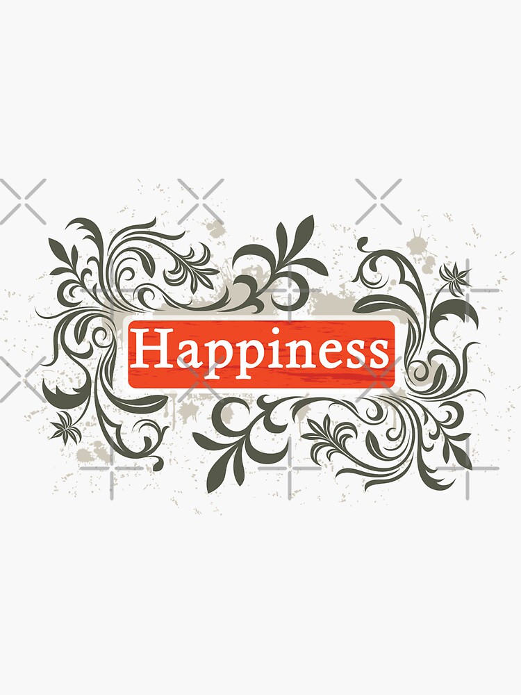 Happiness Sticker Sticker For Sale By Nunigifts Redbubble