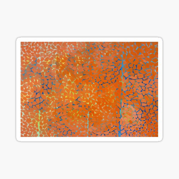 Item preview, Alma Thomas - AUTUMN LEAVES FLUTTERING IN THE BREEZE 1973 designed and sold by ArtNest4.