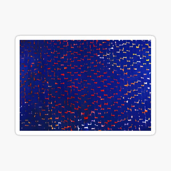 Item preview, Alma Thomas - EVENING GLOW 1972 designed and sold by ArtNest4.