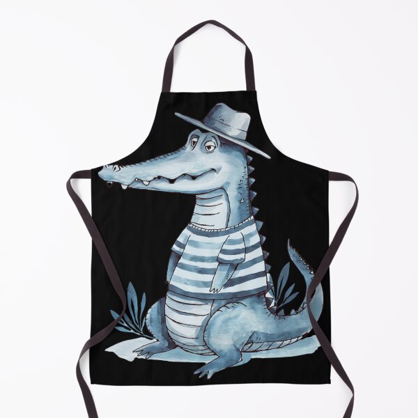 Item preview, Funny cute crocodile - American Alligator watercolor crocodile designed and sold by SlocifieShop.