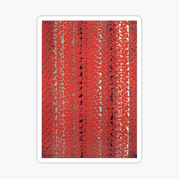 Item preview, Alma Thomas - RED SUNSET OLD POND CONCERTO 1972 designed and sold by ArtNest4.