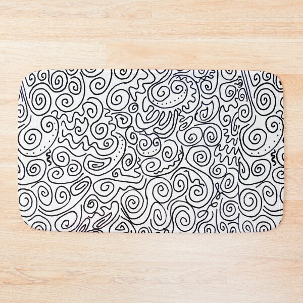 Item preview, Black spirals – filigree line pattern designed and sold by Vision Illustrated.