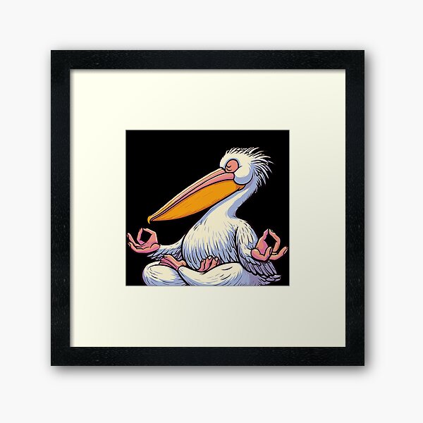 Item preview, Meditation Pelican Yoga Pose Relaxing Animal designed and sold by Artistoos.