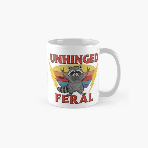 Item preview, Raccoon unhinged and feral | Raccoon Rock Sign designed and sold by TeeARTHY.