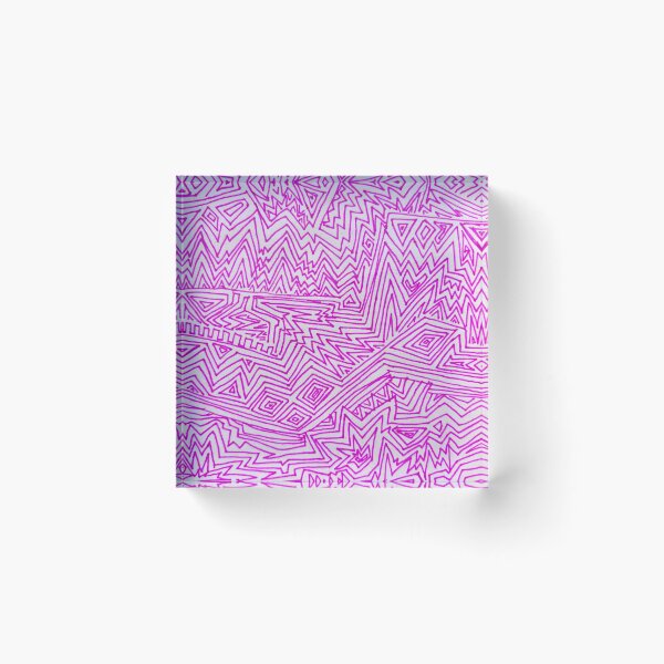 Item preview, Jagged Pink Lines – Abstract Pattern designed and sold by Vision Illustrated.