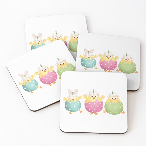 Item preview, Easter eggs and cheeky little chicks on a spring adventure designed and sold by GusiaTreasures.