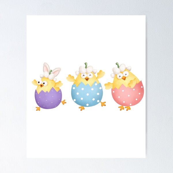 Item preview, Cute Easter chick bringing springtime cheer designed and sold by GusiaTreasures.