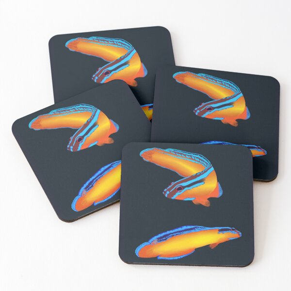 Item preview, Neon Dottyback Saltwater Fish Pair designed and sold by Romanticize the Life.