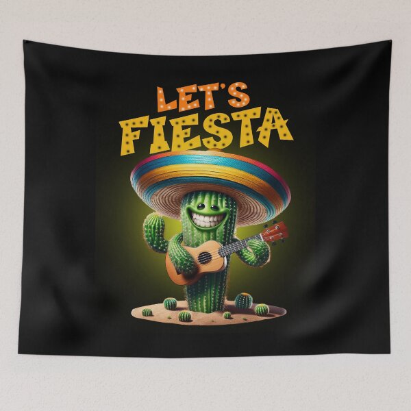 Item preview, Let's Fiesta Mexico Fiesta Taco Guitar Cactus Cinco De Mayo  designed and sold by MizoX7.