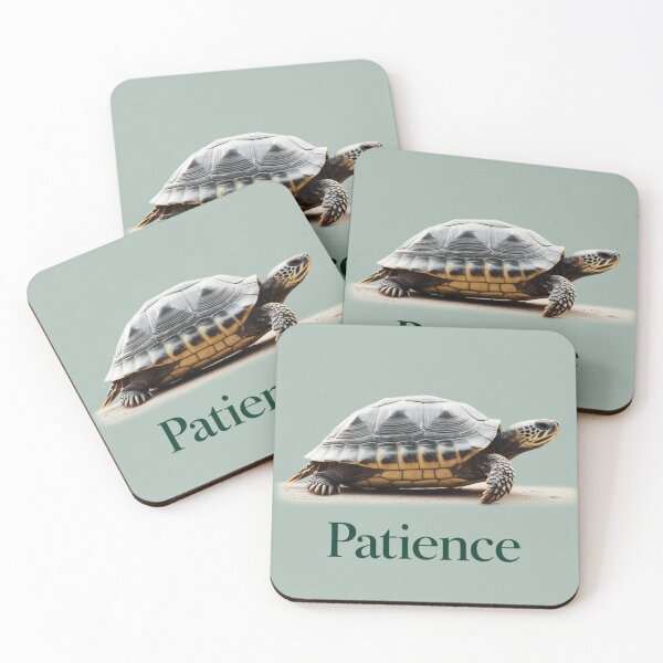 Item preview, Turtle – Patience | Inspiring Animal Art with Real Turtle Image designed and sold by AIKNOCKTECK.
