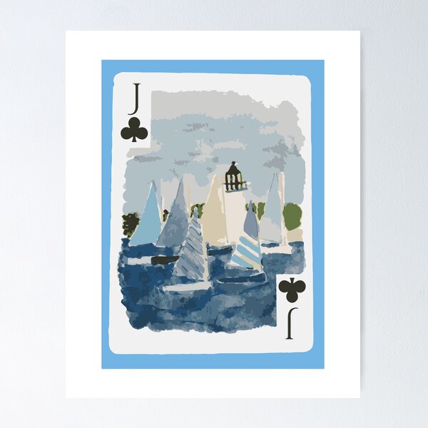 Item preview, Trendy Coastal Card Print  designed and sold by ellm.
