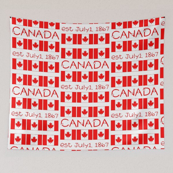 Item preview, Canada Day est July 1, 1867 Maple Leaf Canadian Flag Pattern designed and sold by URSparklingShop.