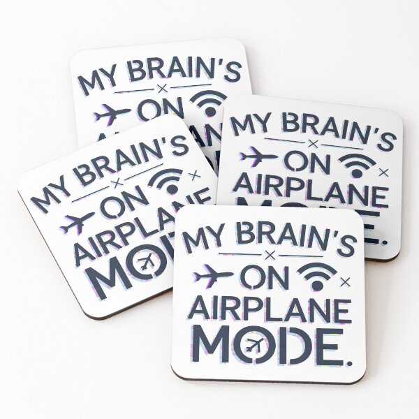 Item preview, My Brain’s on Airplane Mode | Funny Digital Glitch T-Shirt | Tech Humor Meme Graphic Tee designed and sold by Glow Wind ⭐⭐⭐⭐⭐.