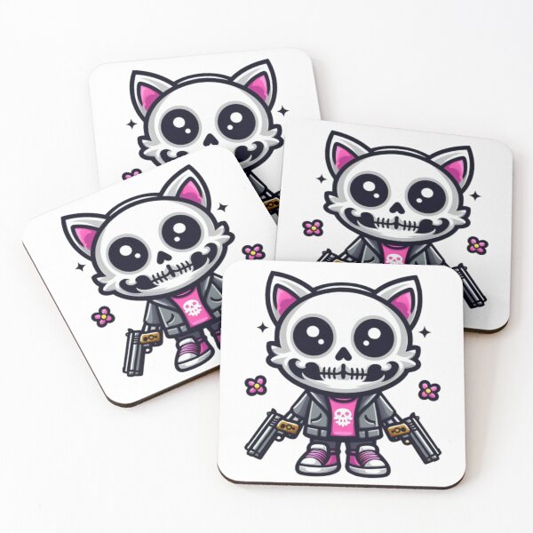 Item preview, Rebel Skeleton Cat designed and sold by TrendNest Designs USA.