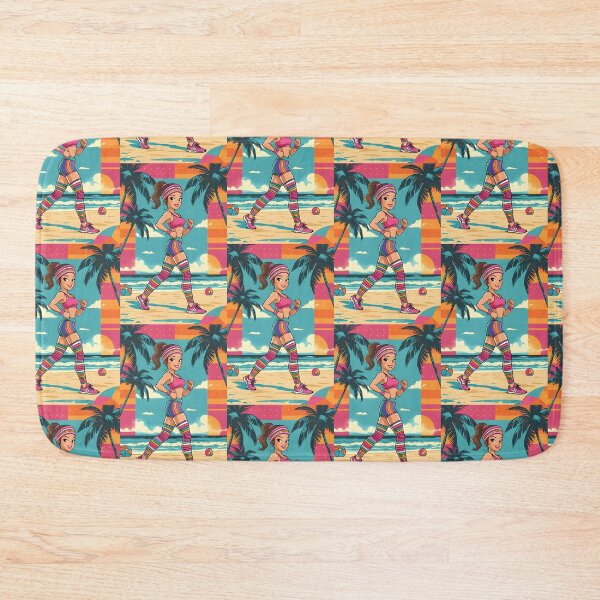 Item preview, Retro Beach Fitness - 80s Workout Vibes designed and sold by Rawecz Studio.