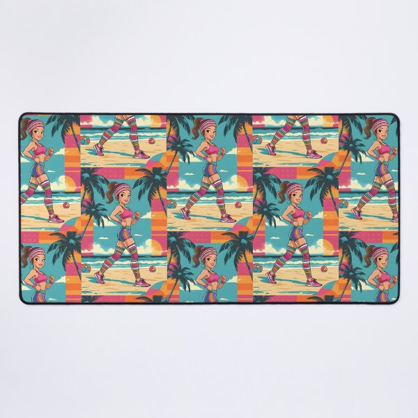 Item preview, Retro Beach Fitness - 80s Workout Vibes designed and sold by Rawecz Studio.