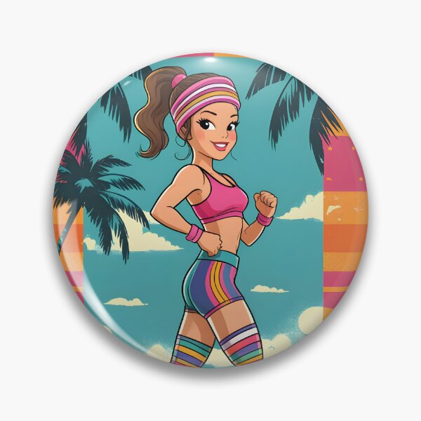 Item preview, Retro Beach Fitness - 80s Workout Vibes designed and sold by Rawecz Studio.