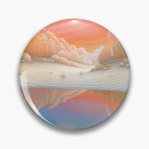Item preview, Solstice Reflection: The Lunar Orb in Amber Meadows designed and sold by bloorose.