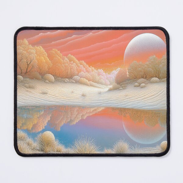 Item preview, Solstice Reflection: The Lunar Orb in Amber Meadows designed and sold by bloorose.