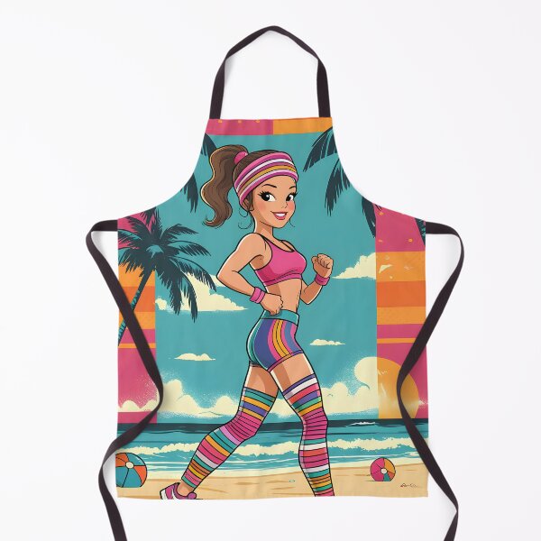 Item preview, Retro Beach Fitness - 80s Workout Vibes designed and sold by Rawecz Studio.