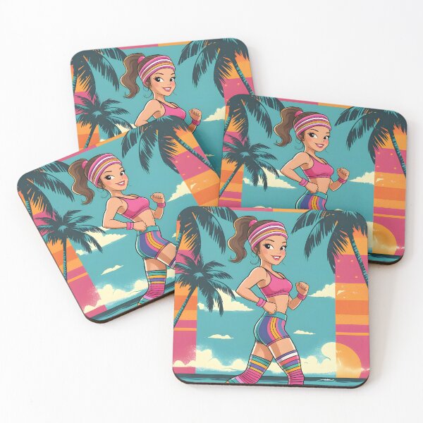 Item preview, Retro Beach Fitness - 80s Workout Vibes designed and sold by Rawecz Studio.