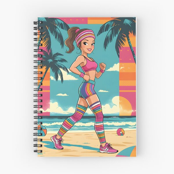 Item preview, Retro Beach Fitness - 80s Workout Vibes designed and sold by Rawecz Studio.