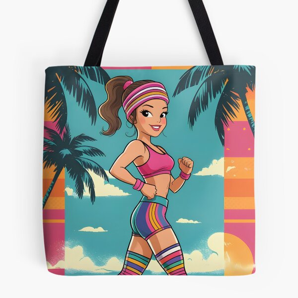 Item preview, Retro Beach Fitness - 80s Workout Vibes designed and sold by Rawecz Studio.