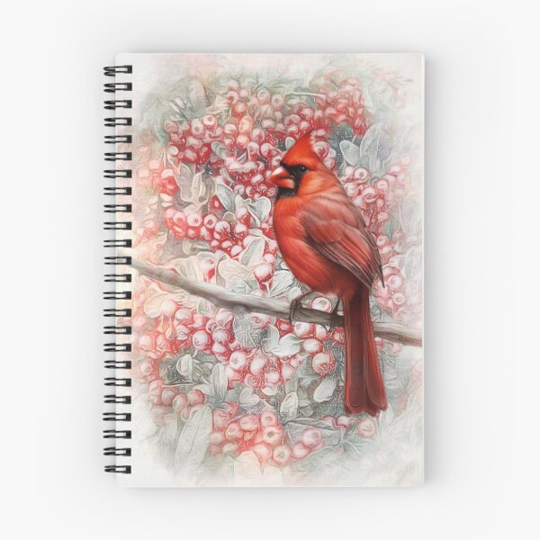 Item preview, Red Cardinal Perched On A Branch  designed and sold by Pretty-Bird.