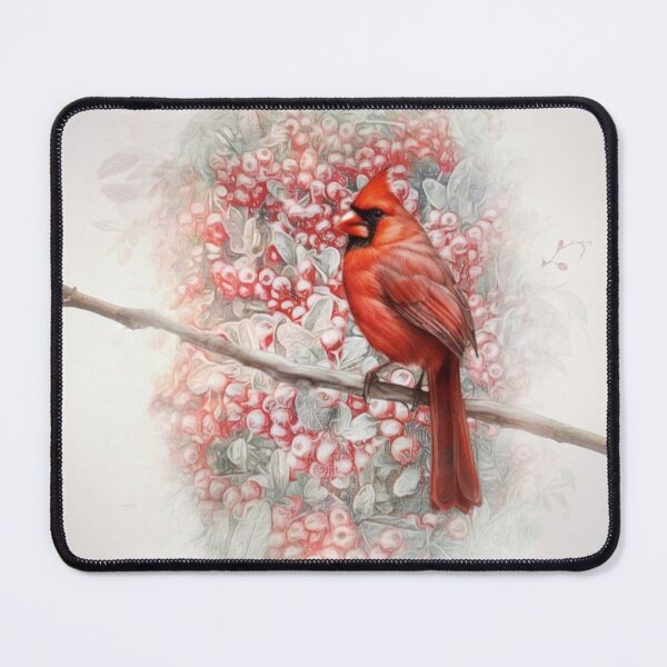 Item preview, Red Cardinal Perched On A Branch designed and sold by Pretty-Bird.