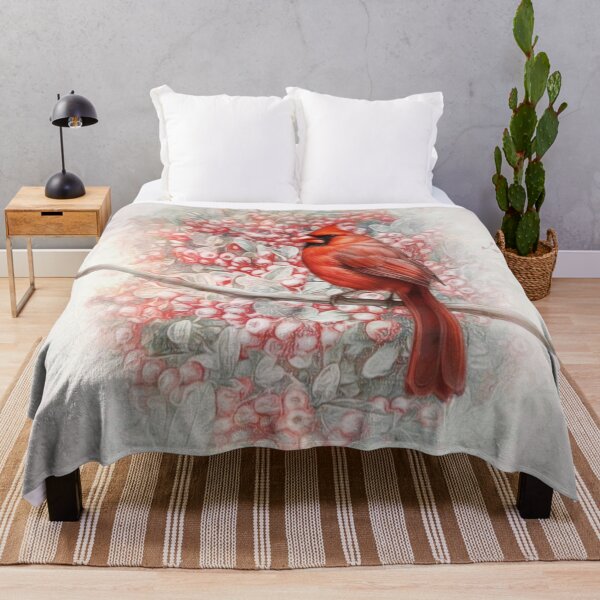 Item preview, Red Cardinal Perched On A Branch  designed and sold by Pretty-Bird.