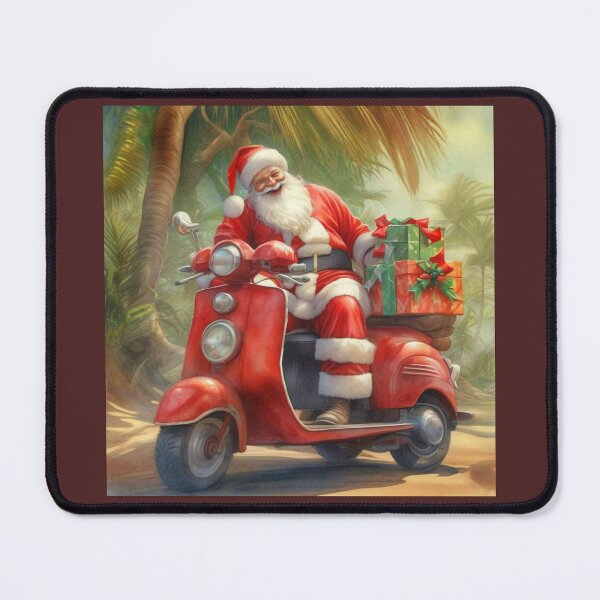 Item preview, Santa Claus In The Tropics On A Red Scooter  designed and sold by Pretty-Bird.