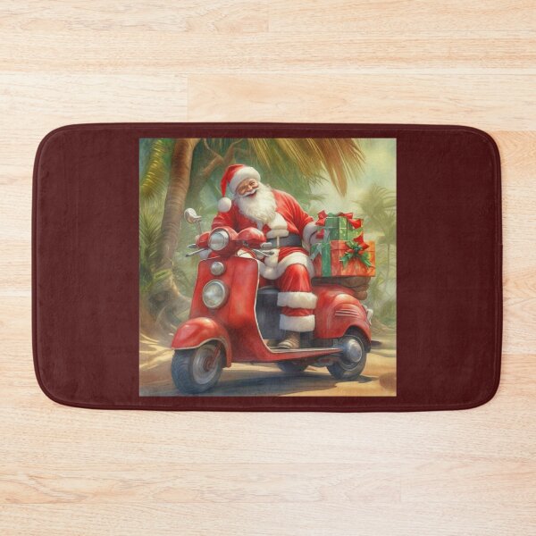 Item preview, Santa Claus In The Tropics On A Red Scooter  designed and sold by Pretty-Bird.