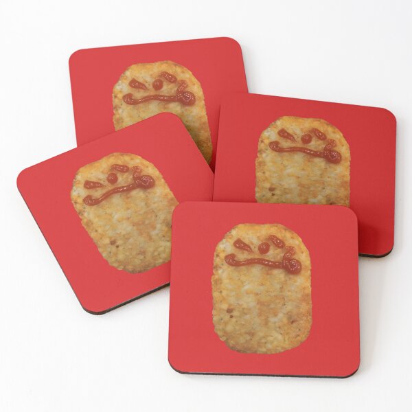 Item preview, Ketchup Smile Hash Brown 2.0 – A Quirky Breakfast Icon designed and sold by Matt's Artificial Nature.