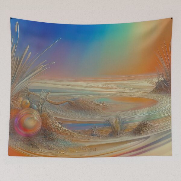 Item preview, Chromatic Oasis: The Whispering Sands of Ethereal Shores designed and sold by bloorose.