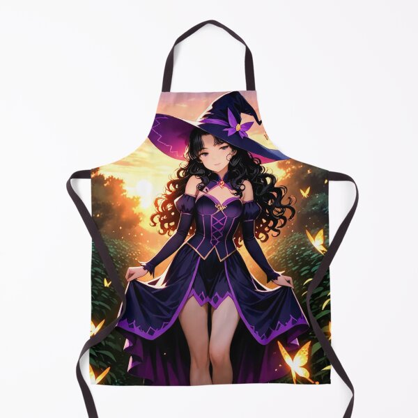 Item preview, Witch in a purple dress surrounded by magical butterflies designed and sold by Octagon20XX.