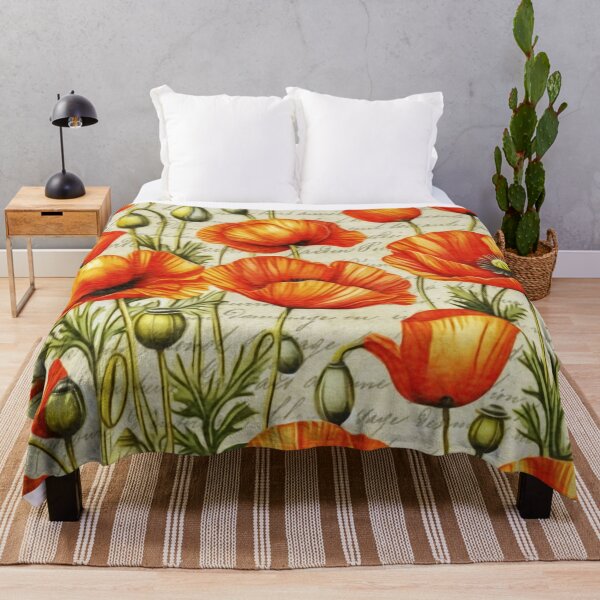 Item preview, Red Poppies Pattern designed and sold by Pretty-Bird.