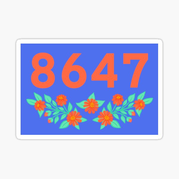 Artikel-Vorschau von 8647 Orange auf leuchtendem Blau, designt und verkauft von MarySchwindt.