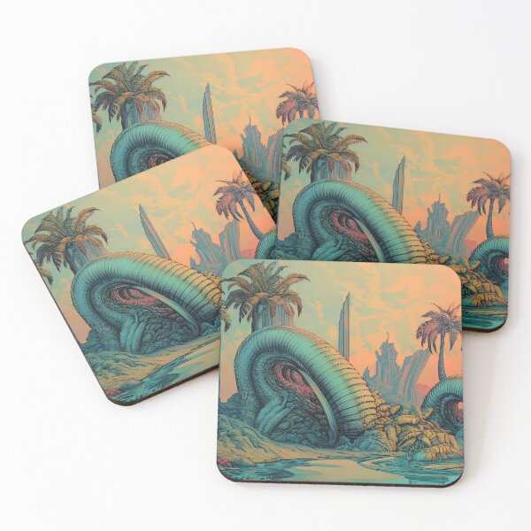 Item preview, Serpent's Rest: The Azure Coils Amidst Palm Shores designed and sold by bloorose.